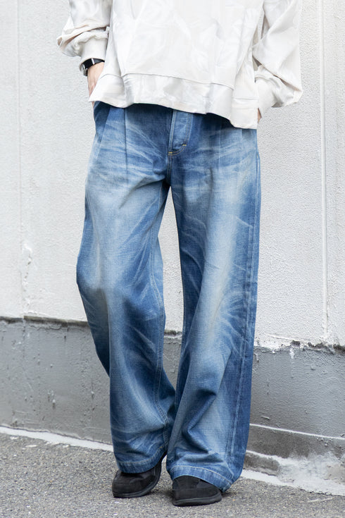 【THE JEAN PIERRE】"2 Tuck Denim Trousers"